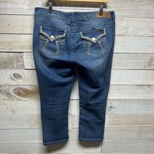 Seven 7 Premium Jeans Womens Size 8‎ Denim Stretch Skinny Blue Medium Wash
